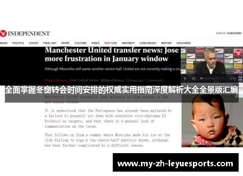 全面掌握冬窗转会时间安排的权威实用指南深度解析大全全景版汇编 全面掌握冬窗转会时间安排的权威实用指南深度解析大全全景版汇编